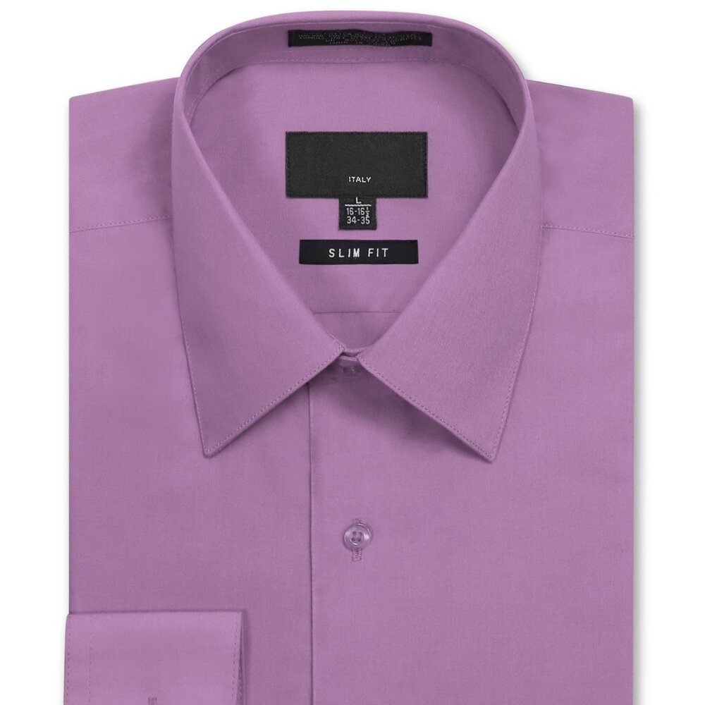 Men's Slim Fit Dress Shirt Lilac